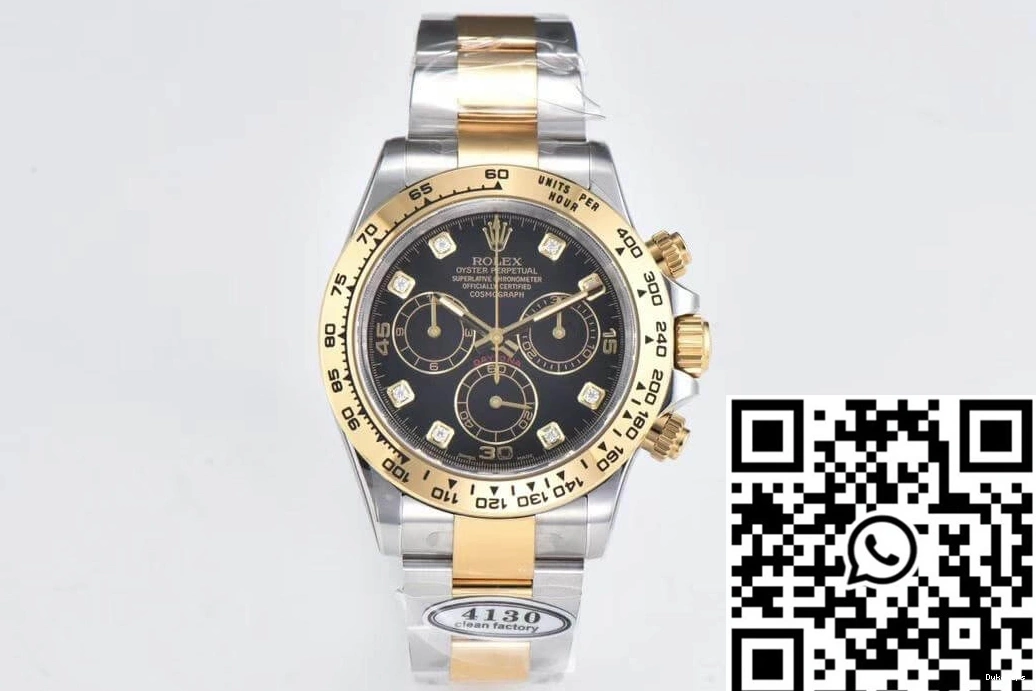 M116503-0008 Clean V3 Cosmograph Factory Black Rolex Dial Daytona 0422